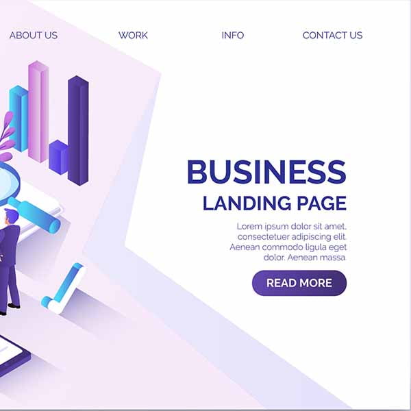 landing page bisnis untuk kegiatan digital marketing onlie internet